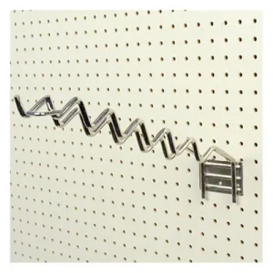 Siffron 7179162124 Heavy Duty Chrome Plated Pegboard Rake & Shovel Storage Hanger - Quantity of 20