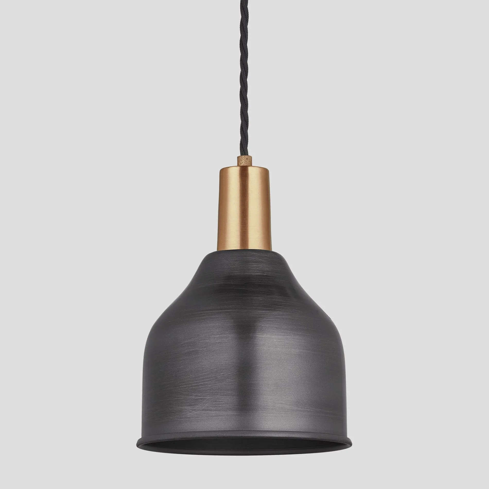 Sleek Cone Pendant - 7 Inch - Pewter