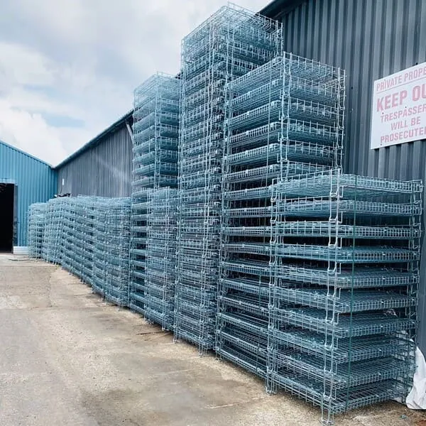 Stackable Pallet Cage - Collapsible Wire Mesh, 800KG Capacity