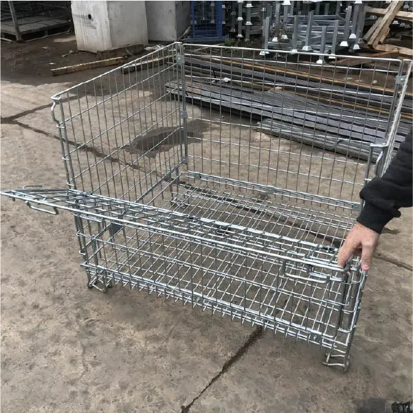 Stackable Pallet Cage - Collapsible Wire Mesh, 800KG Capacity