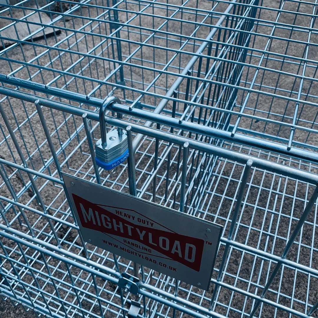 Stackable Pallet Cage - Collapsible Wire Mesh, 800KG Capacity