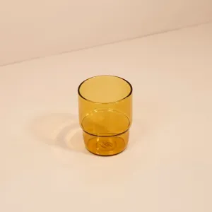 Stacked Water Tumbler / Amber