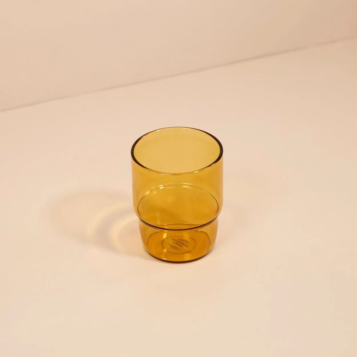 Stacked Water Tumbler / Amber
