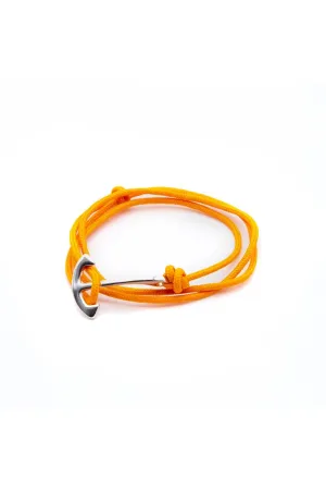 Stolen Riches Atlantic Silver Wrist Anchor in Tiqui Orange