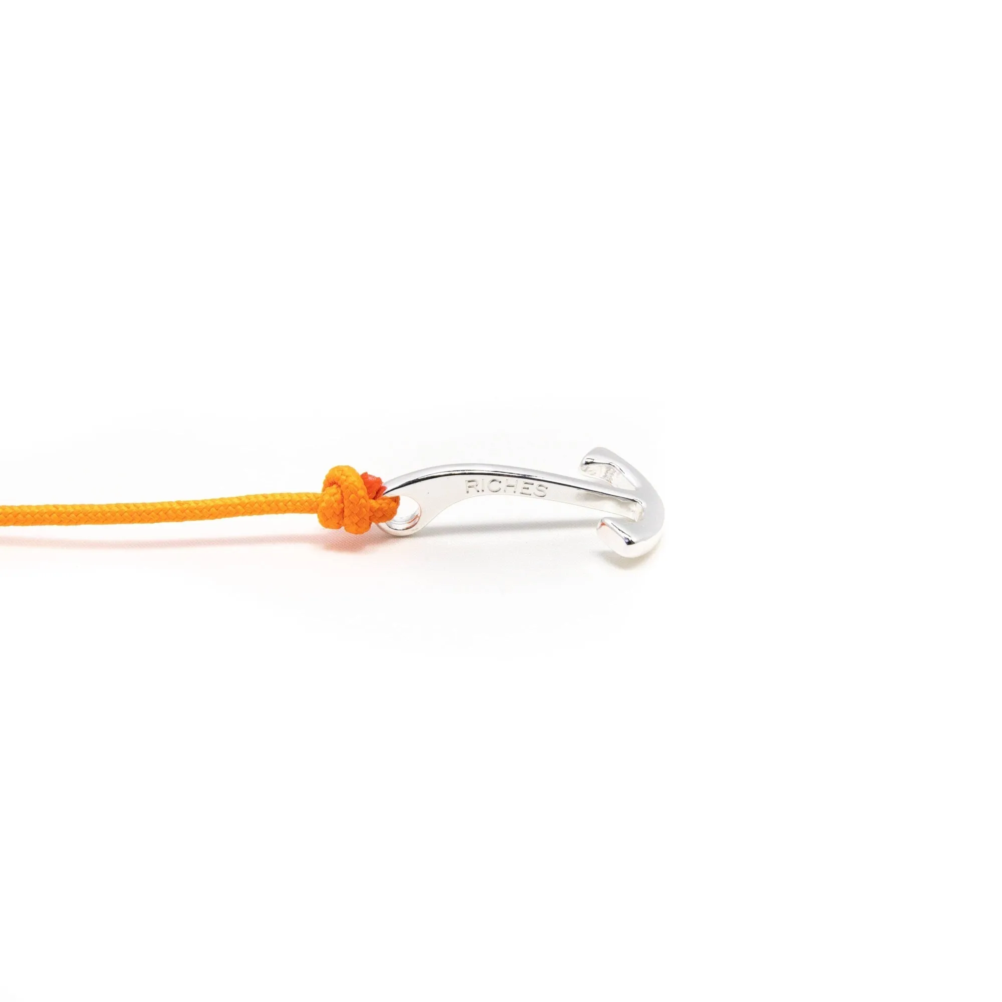 Stolen Riches Atlantic Silver Wrist Anchor in Tiqui Orange