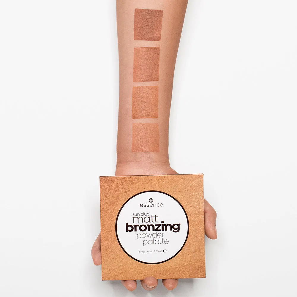 sun club matt bronzing powder palette