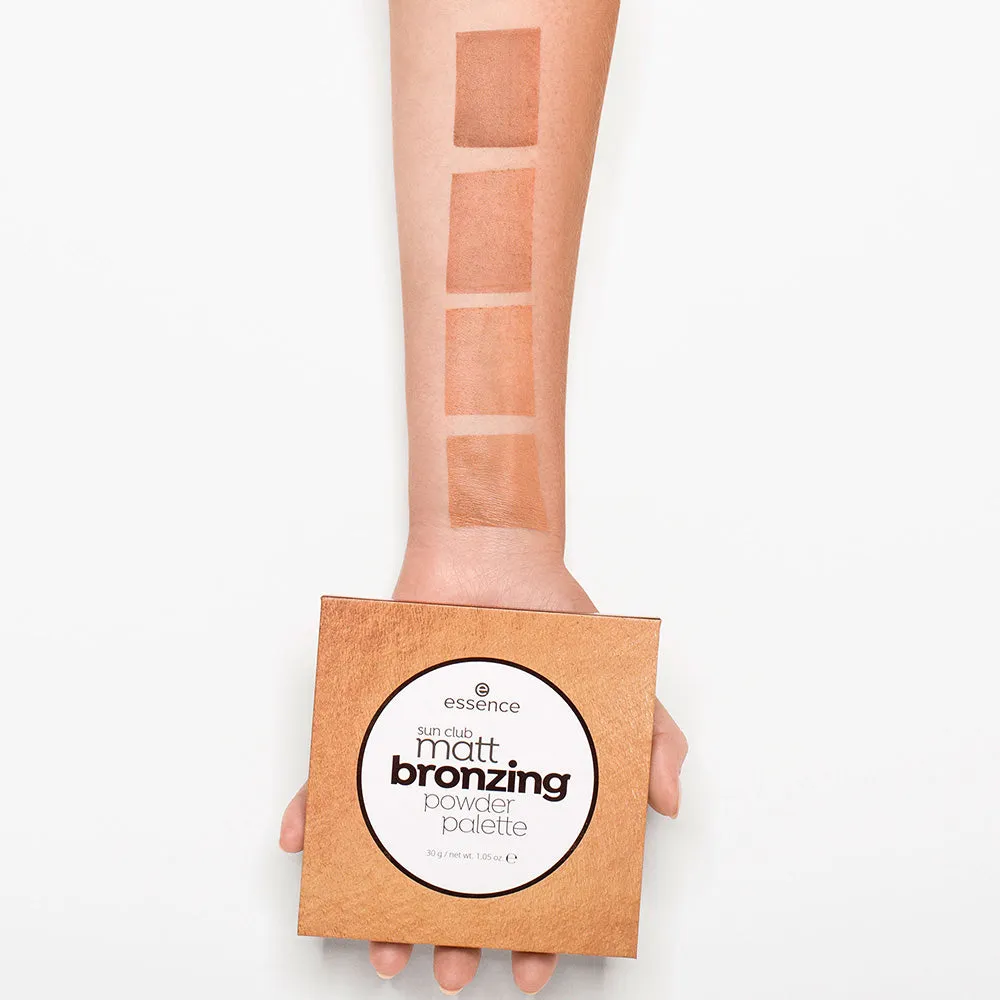 sun club matt bronzing powder palette
