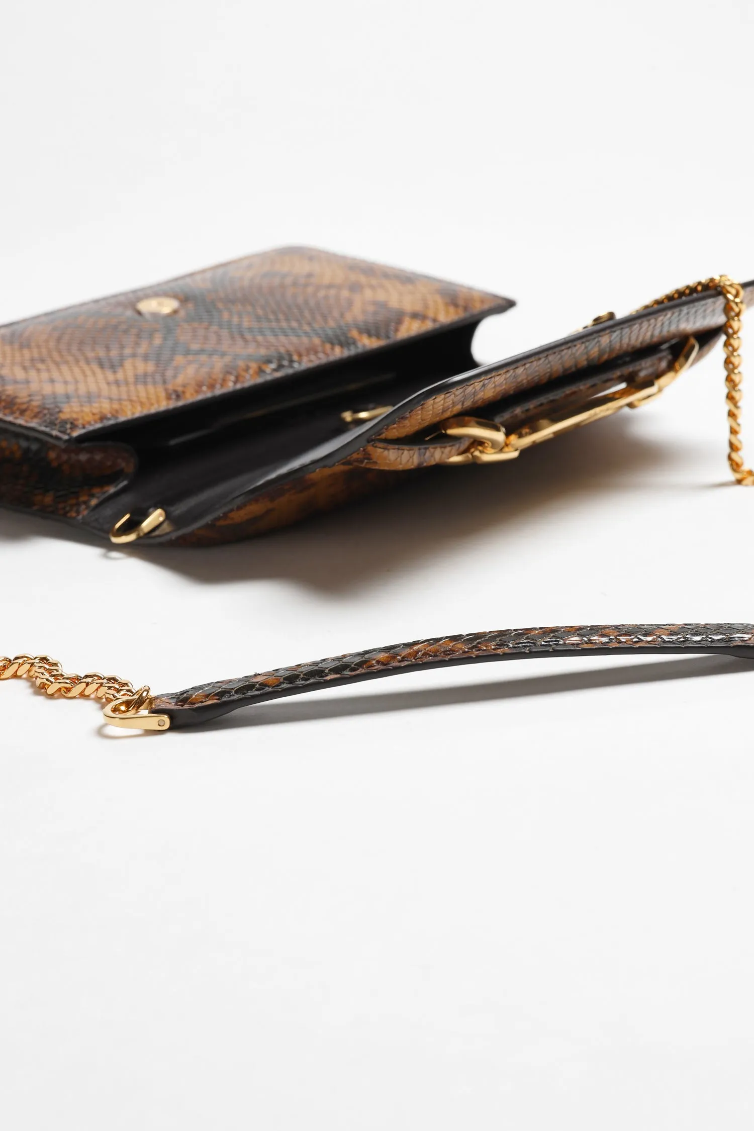 Tasche Whitney Python in Caramel