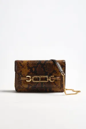 Tasche Whitney Python in Caramel