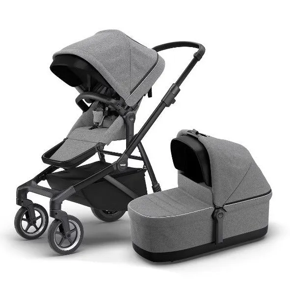 Thule Sleek Stadskinderwagen Met Reiswieg | Grey Melange