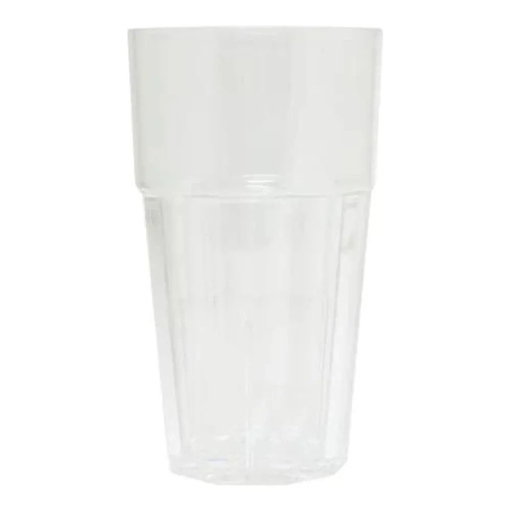 Thunder Group PLPCTB124CL 24 oz Polycarbonate Diamond Tumbler Glass Clear Pack of 12