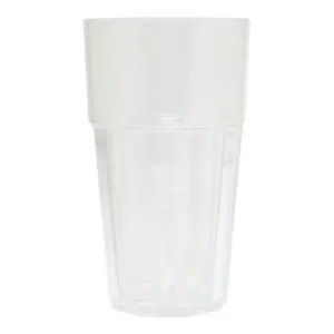 Thunder Group PLPCTB124CL 24 oz Polycarbonate Diamond Tumbler Glass Clear Pack of 12