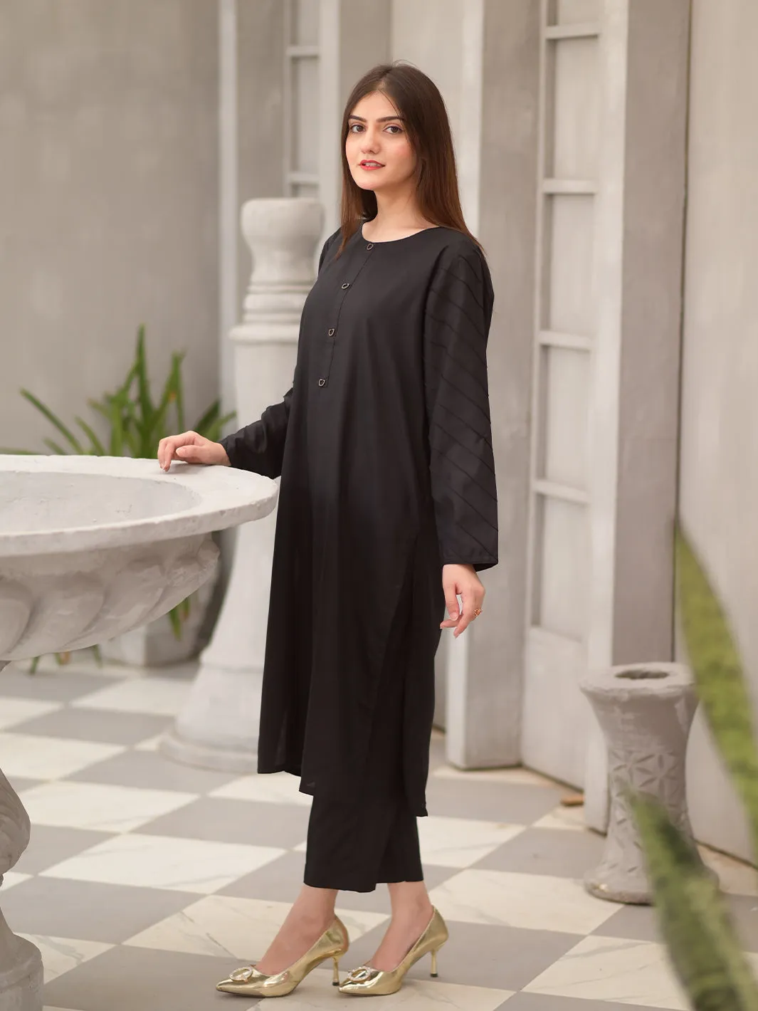 TNG Ansha Co-Ord Set-Black Collection'2024