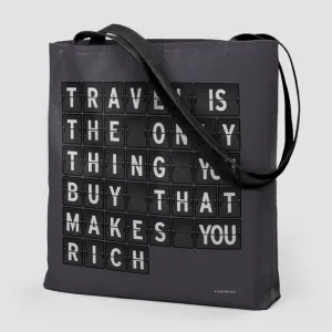 Travel is - Flight Board - Tote Bag