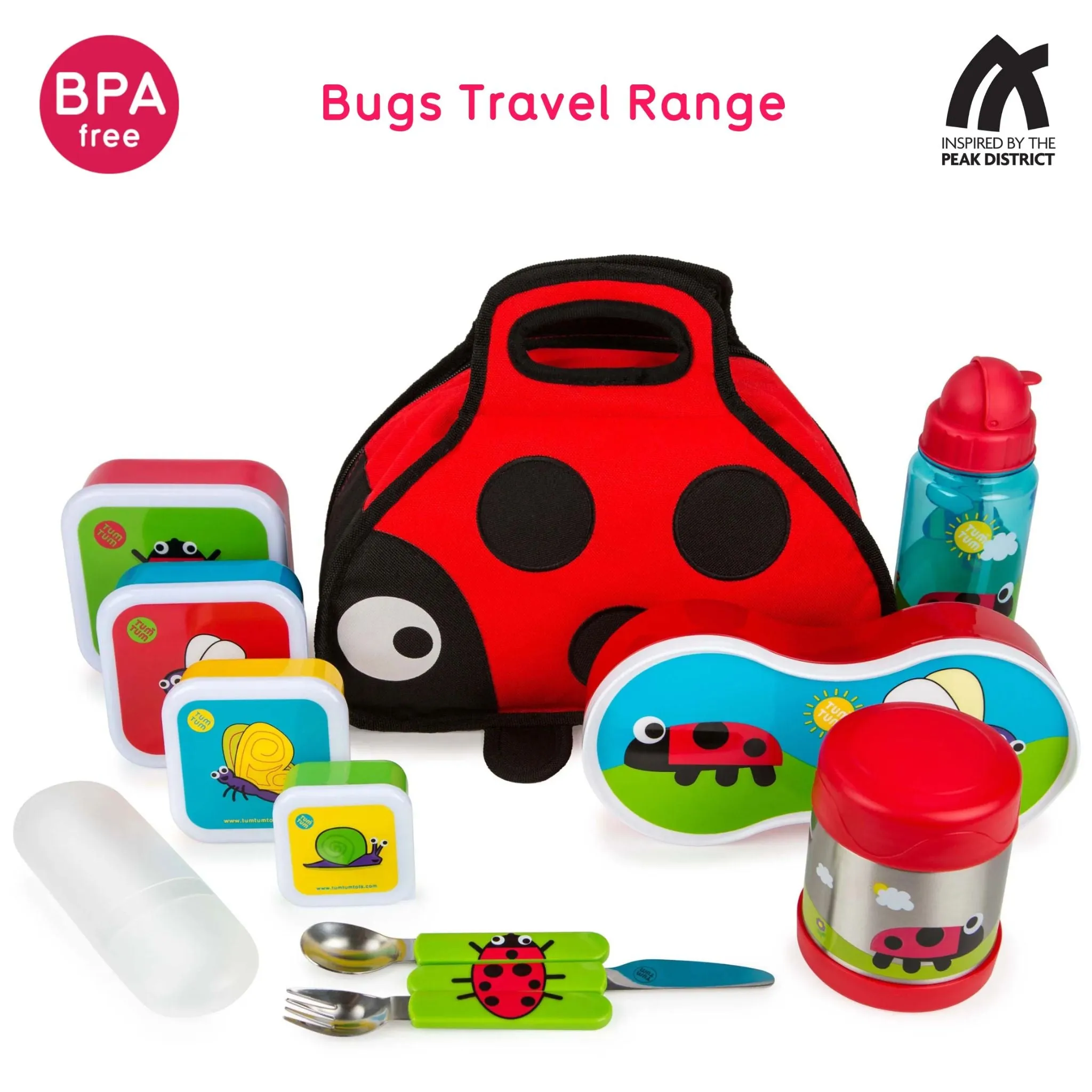 TUM TUM Nesting Snack Pots - Set of 4 (Bugs)