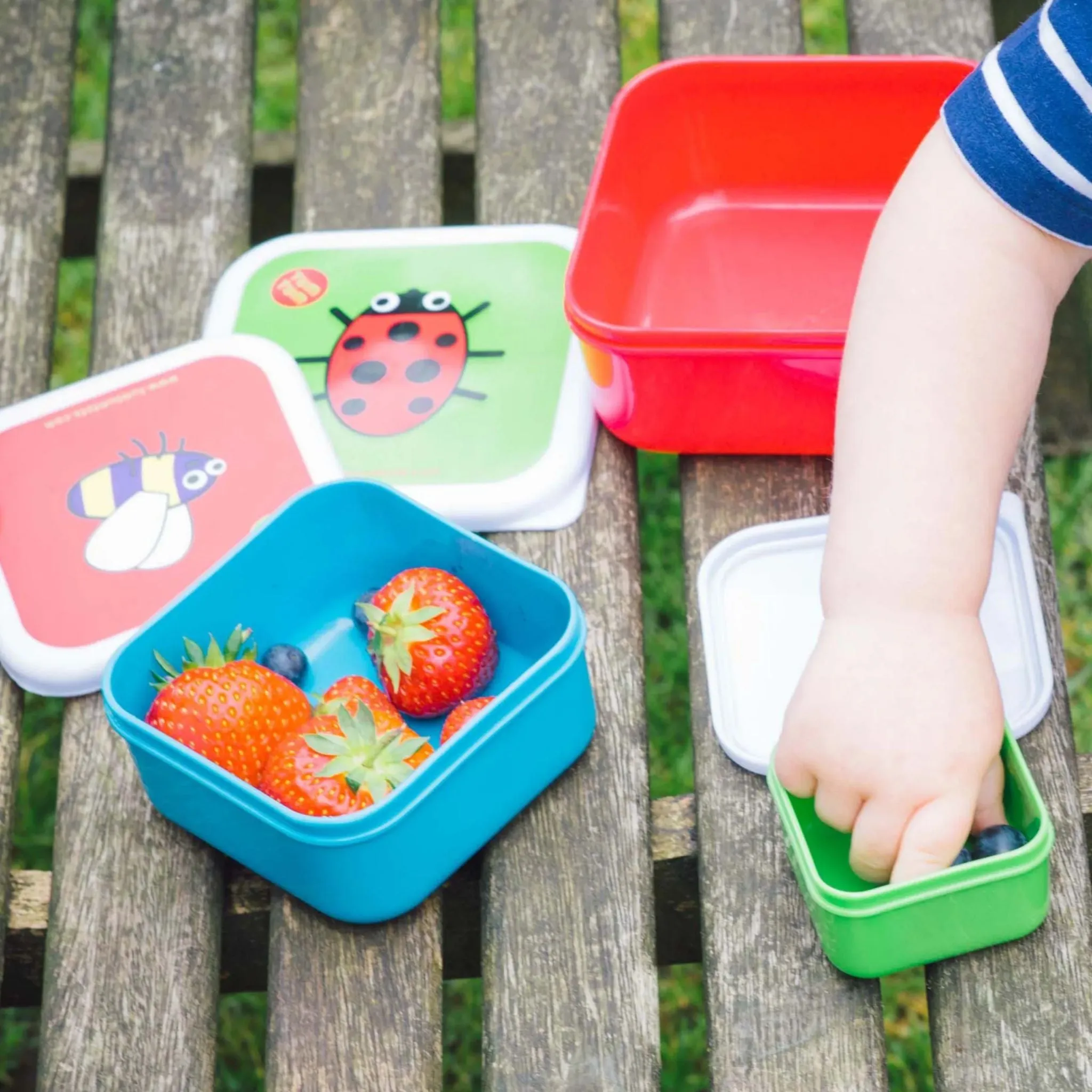 TUM TUM Nesting Snack Pots - Set of 4 (Bugs)