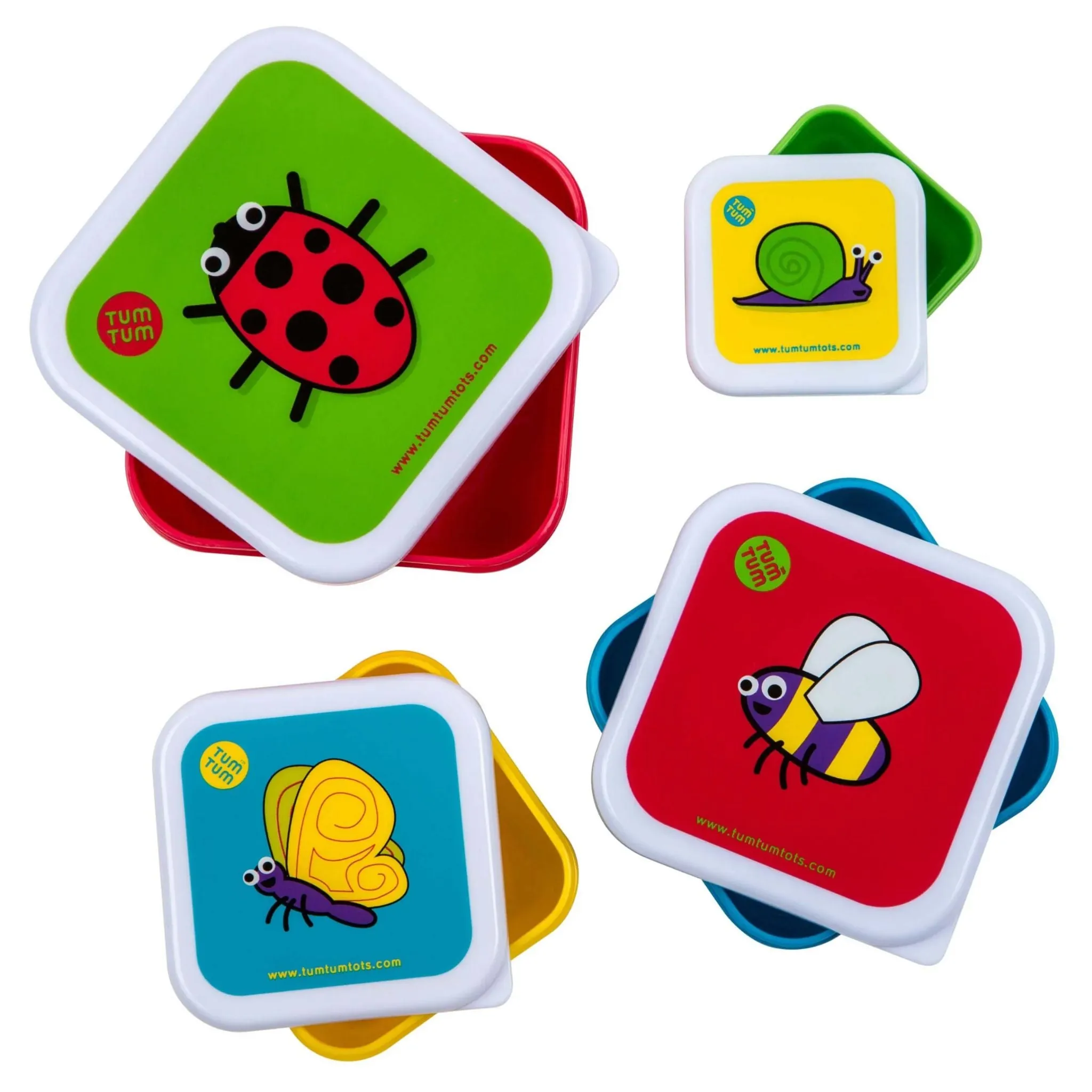 TUM TUM Nesting Snack Pots - Set of 4 (Bugs)