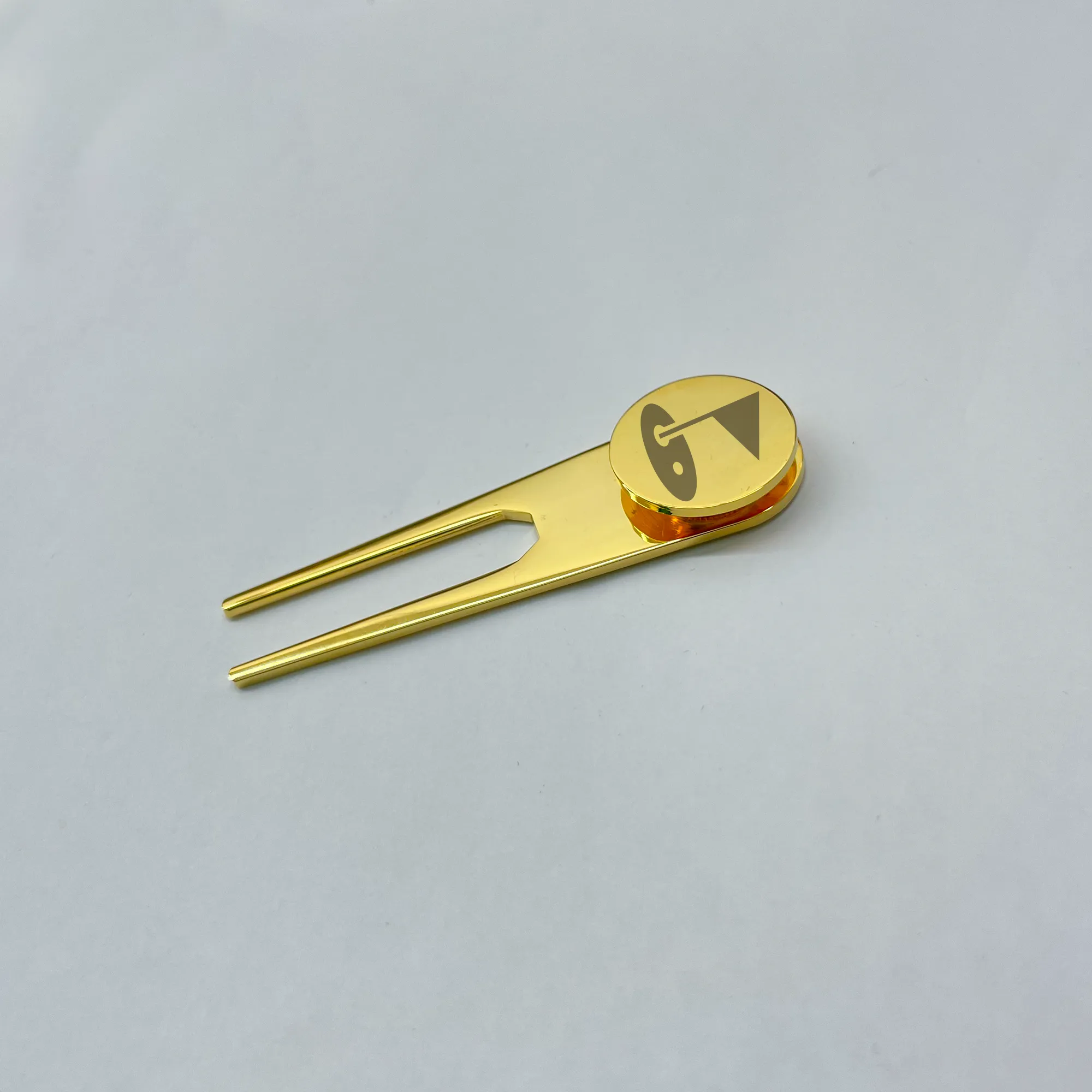 Two Prongs Metal Snap Stud Keychain FF 037