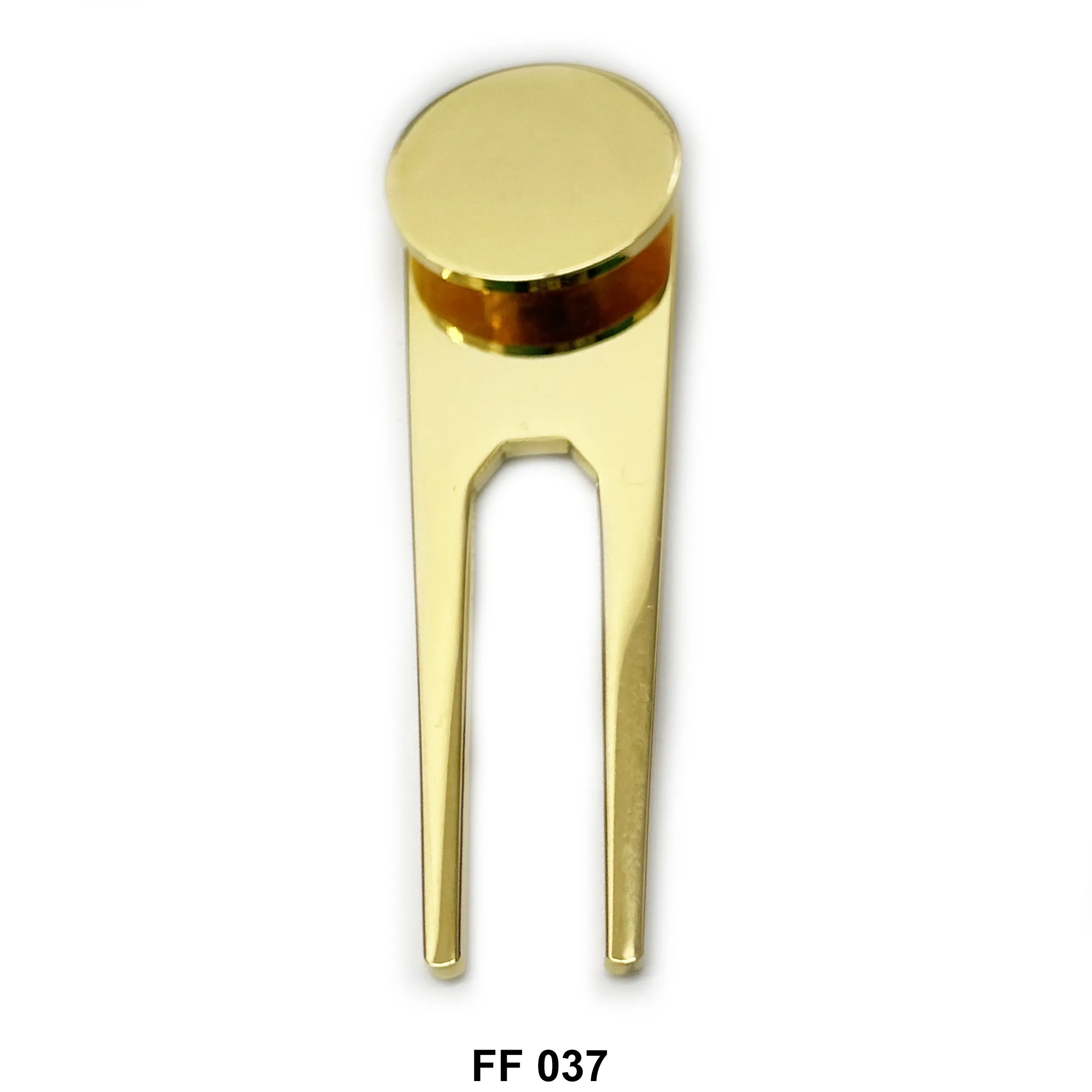 Two Prongs Metal Snap Stud Keychain FF 037