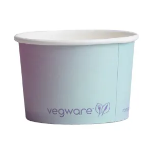Vegware Single Scoop Ice Cream Pot Tutti Frutti 4oz (Pack of 1000) - HX483