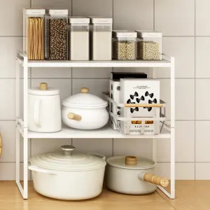 Versatile 3-Tier Space-Saving Storage Rack