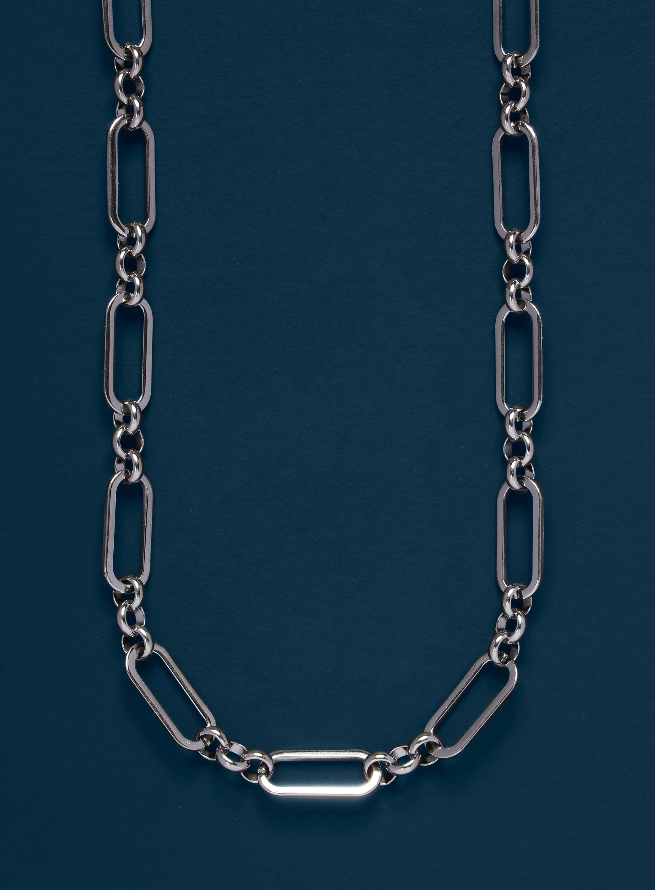 Waterproof Elongated Cable Chain Necklace for Man