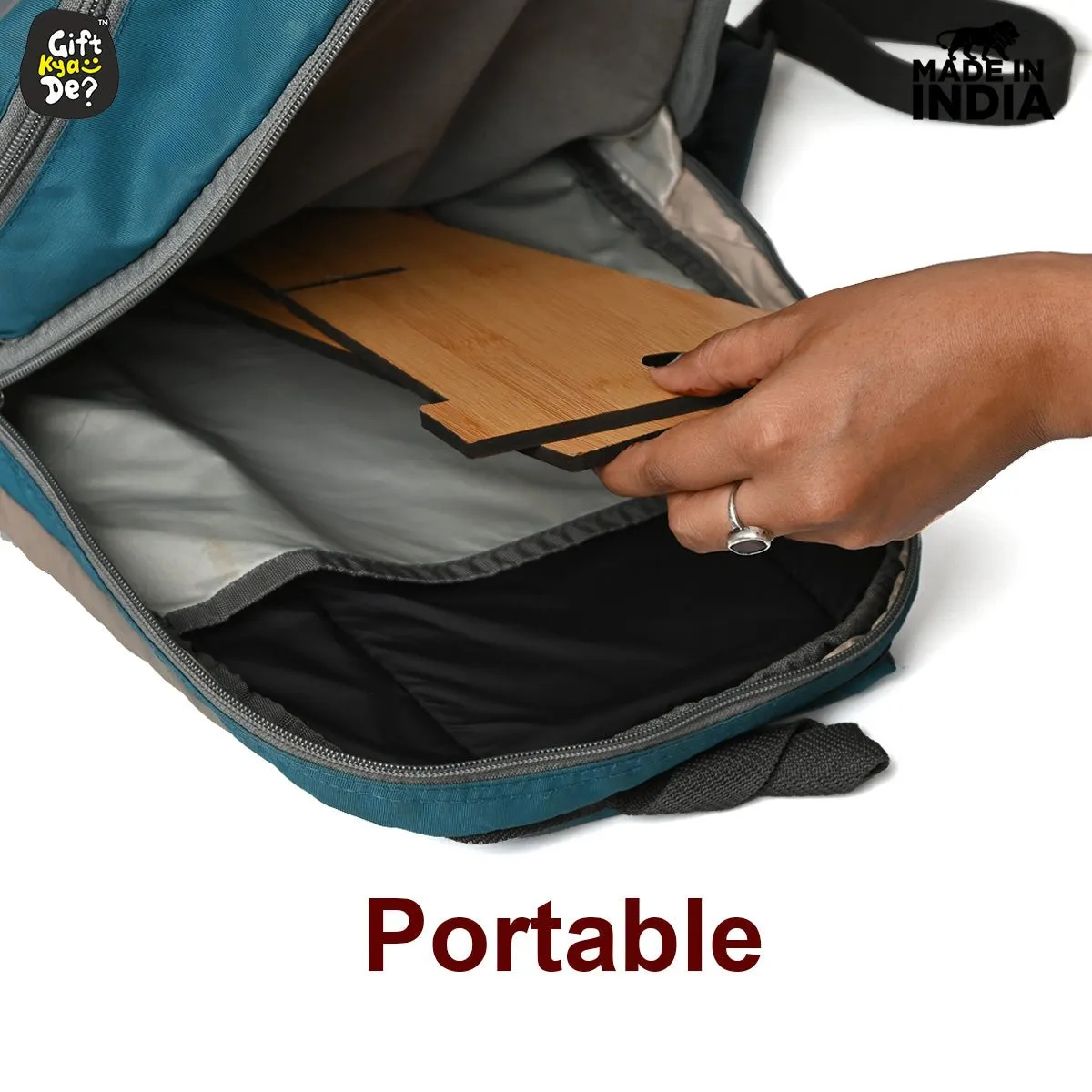 Wooden Portable Cross Laptop Stand | Laptop Accessories | Eco-Friendly | Corporate Gifts