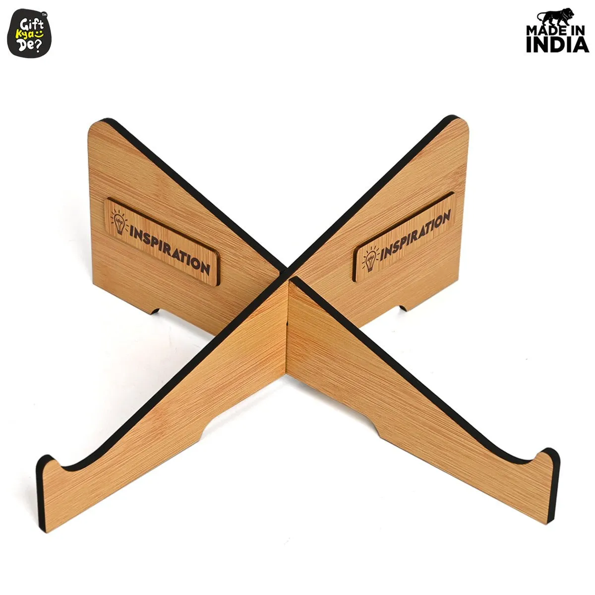 Wooden Portable Cross Laptop Stand | Laptop Accessories | Eco-Friendly | Corporate Gifts
