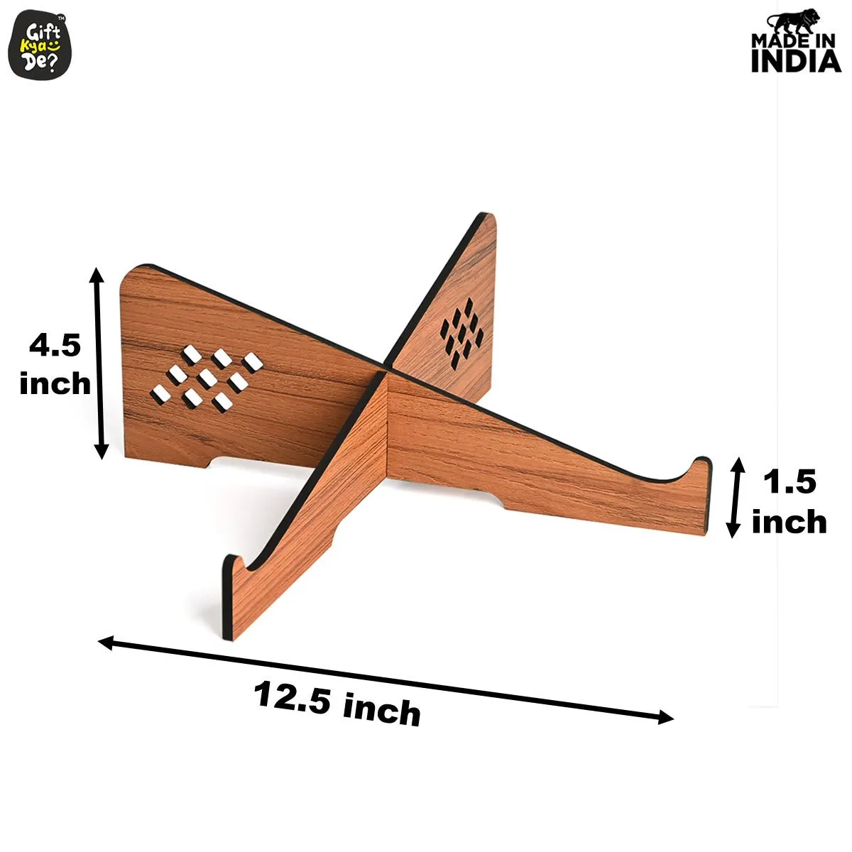 Wooden Portable Cross Laptop Stand | Laptop Accessories | Eco-Friendly | Corporate Gifts
