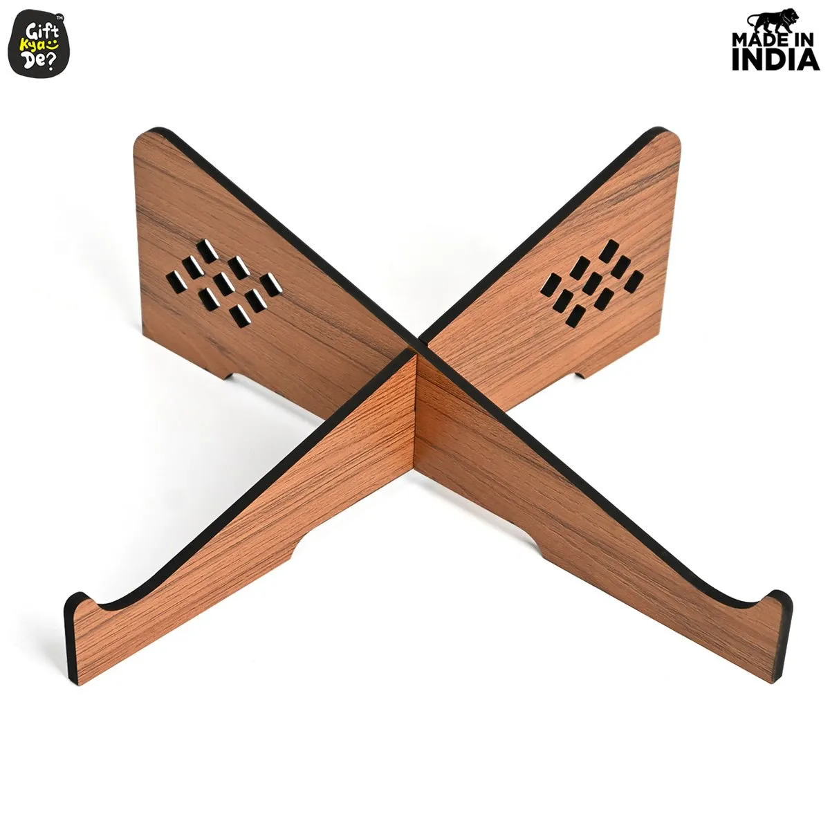 Wooden Portable Cross Laptop Stand | Laptop Accessories | Eco-Friendly | Corporate Gifts