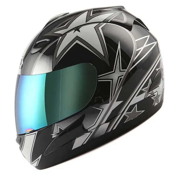 WOW Motorcycle Full Face Helmet Street Bike: HJM