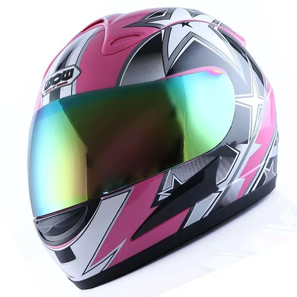 WOW Motorcycle Full Face Helmet Street Bike: HJM