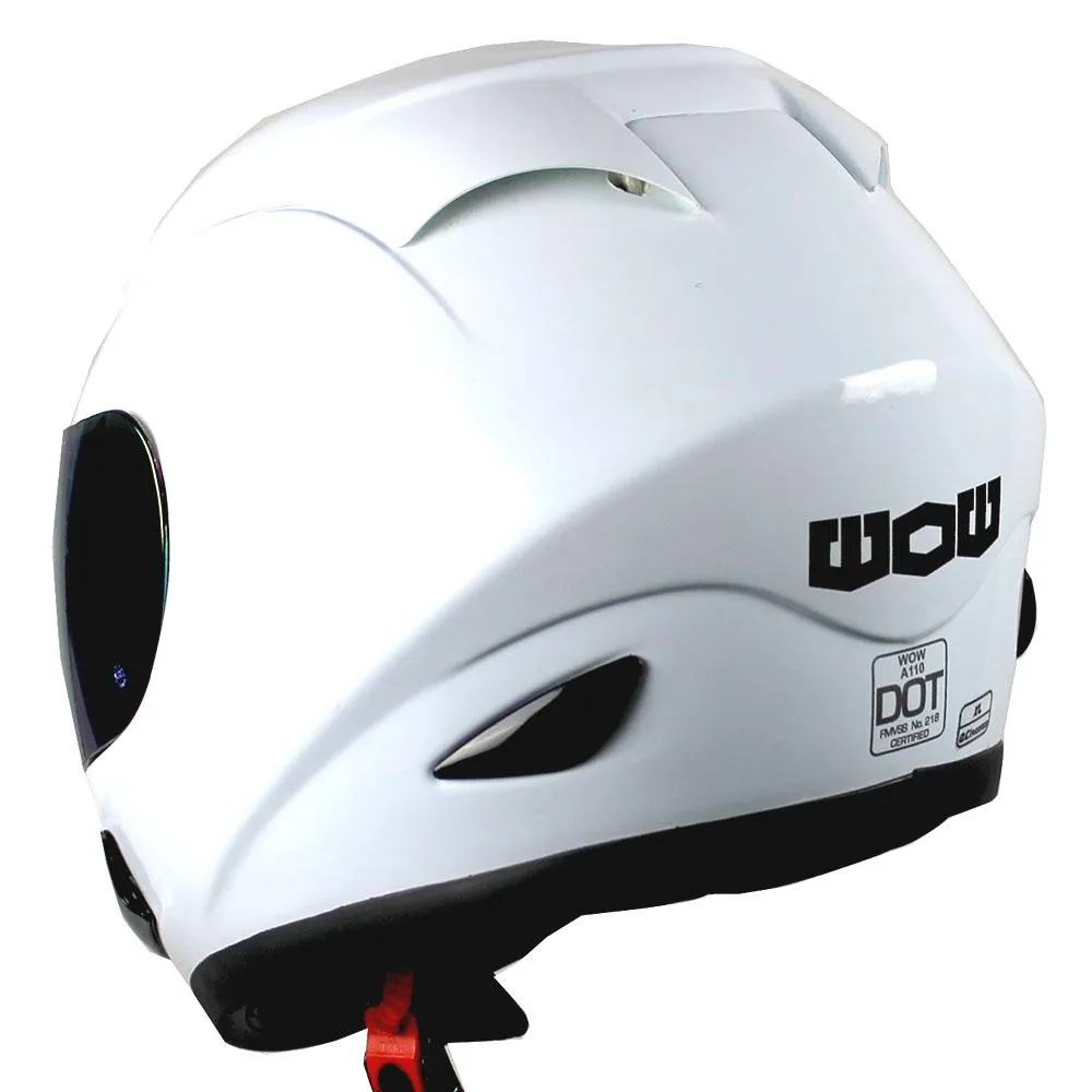 WOW Motorcycle Full Face Helmet Street Bike: HJM