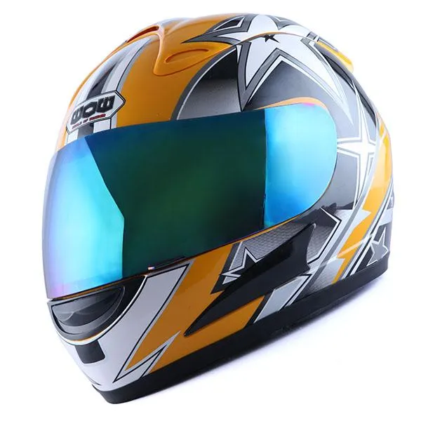 WOW Motorcycle Full Face Helmet Street Bike: HJM