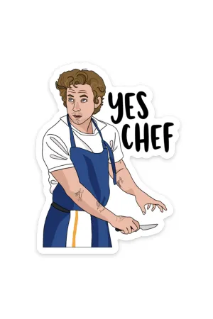 Yes Chef Vinyl Sticker